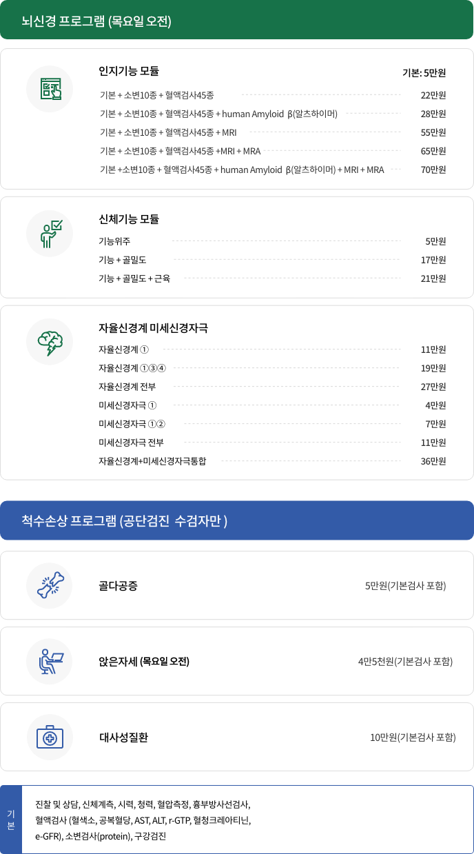 특화검진 프로그램 별 비용 프로그램 태블릿 이미지 입니다. 자세한 내용은 하단의 글을 참고해주세요.