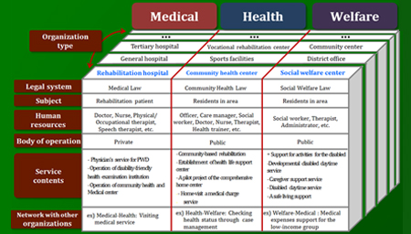 장애인 건강보건 정책 및 전달체계 연구 표 사진