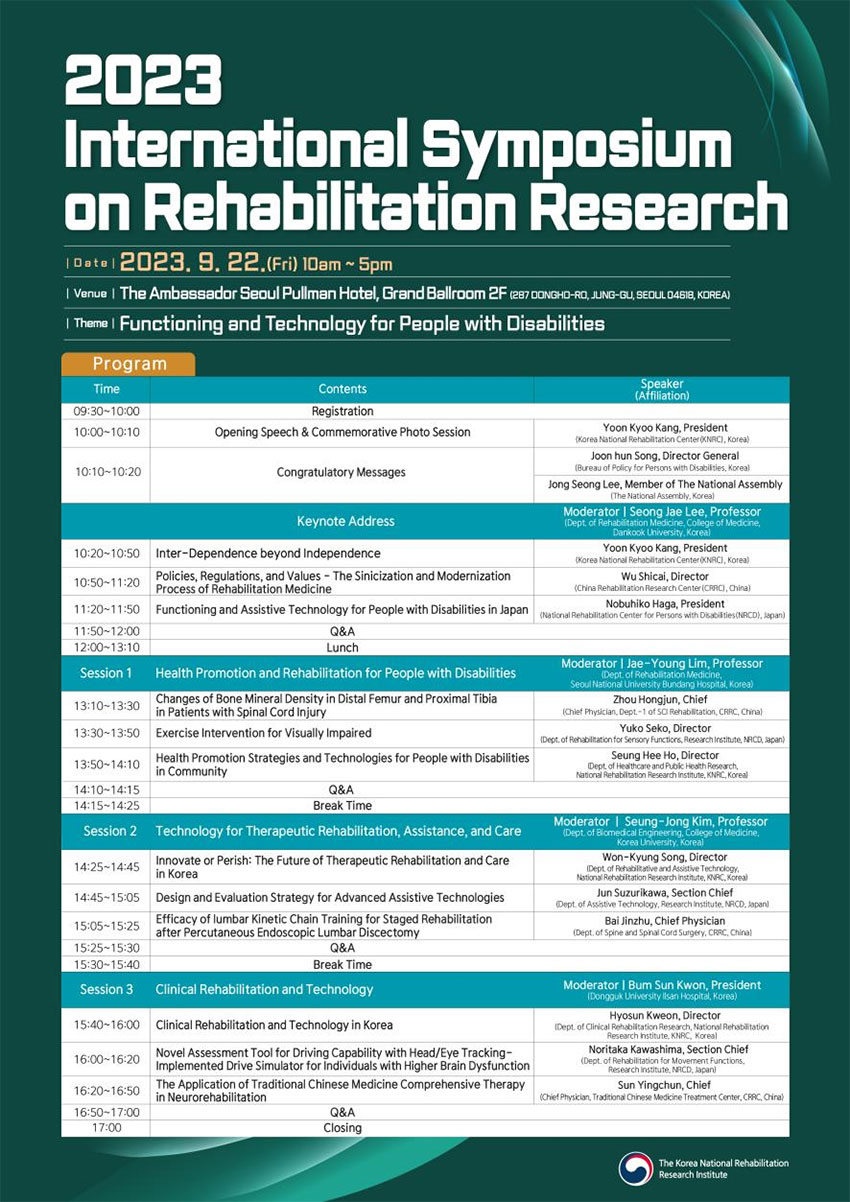 International Symposium on Rehabilitation Research 2023